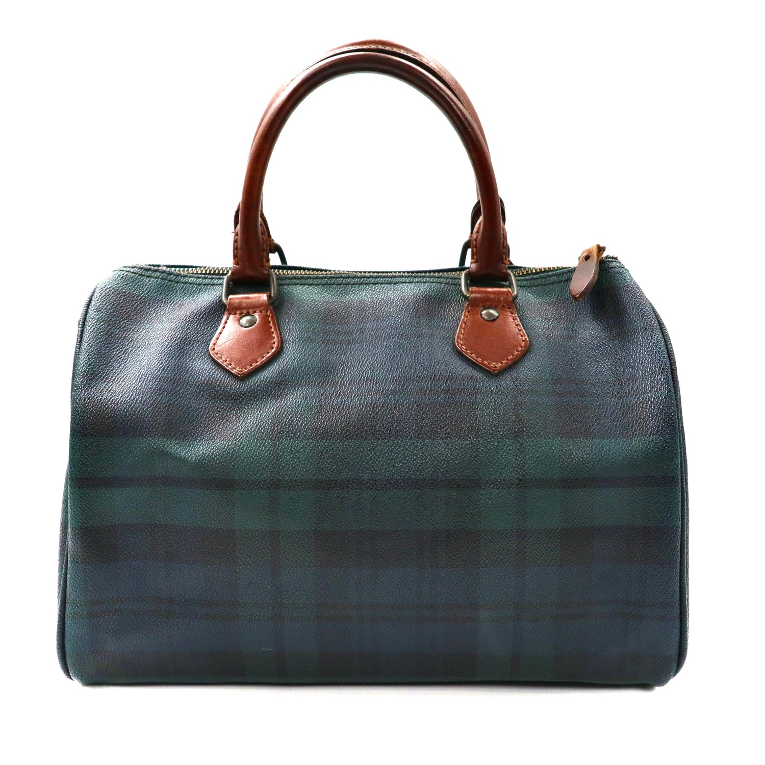 POLO RALPH LAUREN Mini boston Bag Green CHECKED PVC – 日本然リトテ