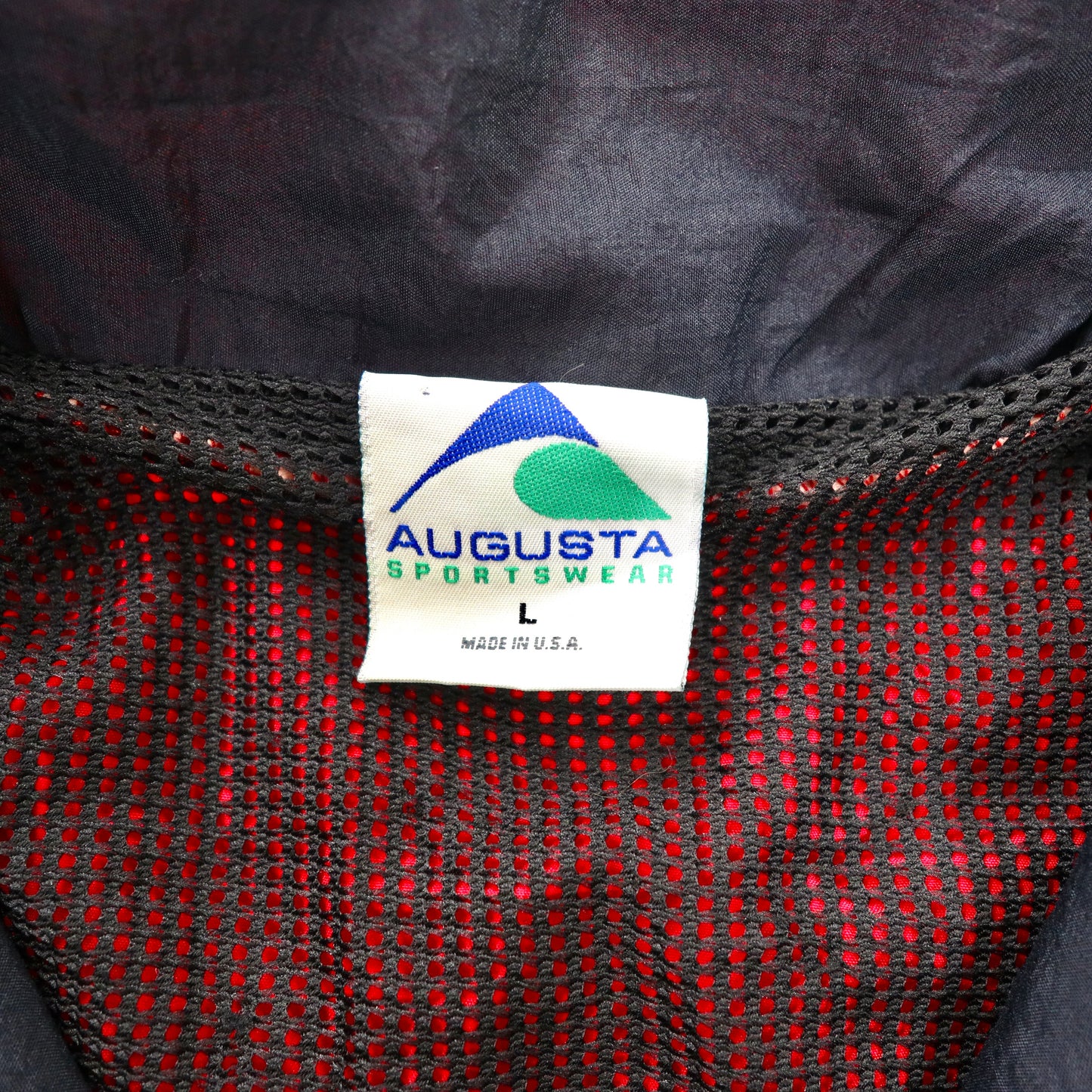 AUGUSTA SPORTSWEAR ナイロンジャケット L レッド ブラック 90年代 USA製