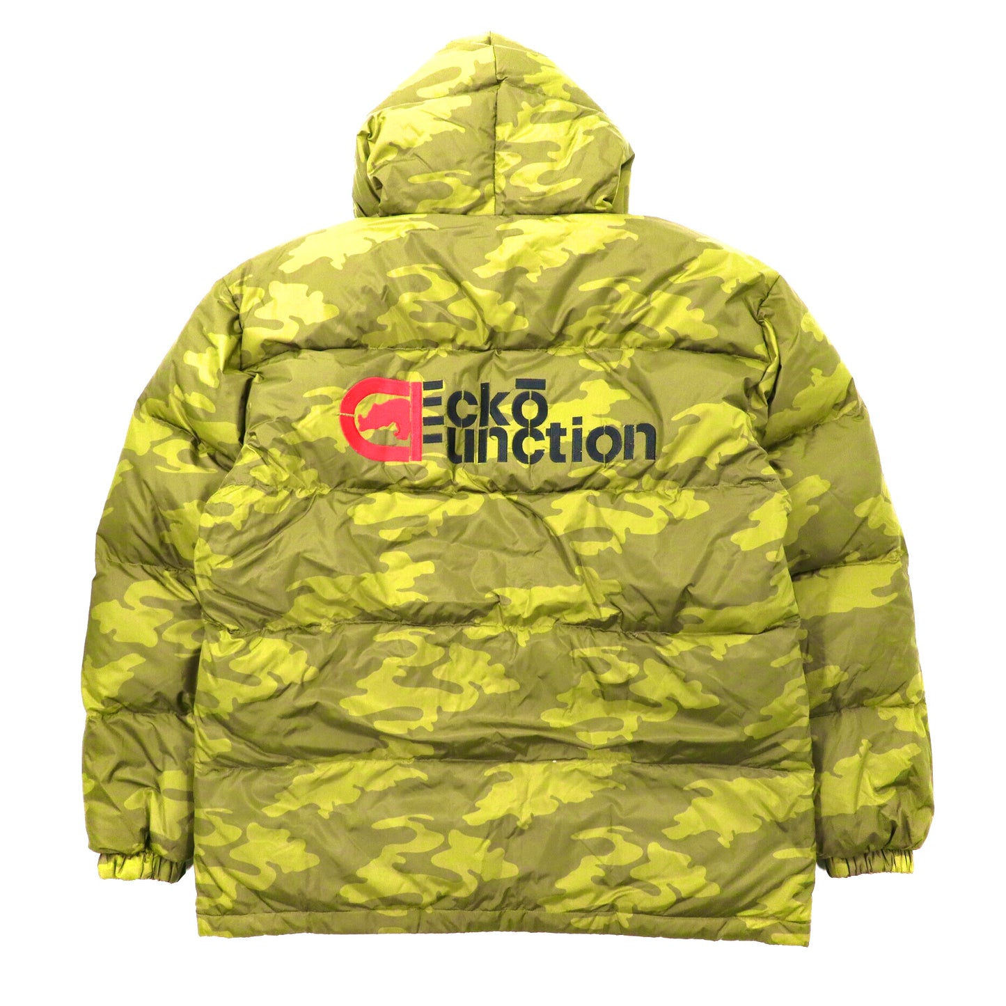 ECKO Function リバーシブルダウンジャケット XL カーキ カモフラ ナイロン 90年代 ビッグサイズ