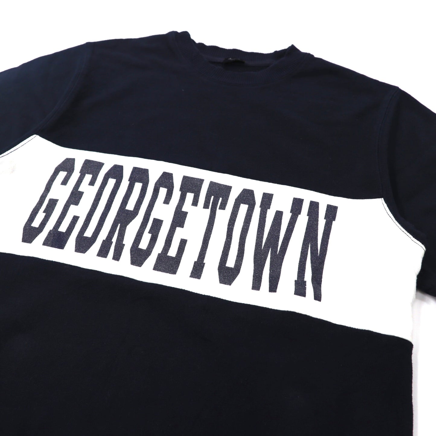 John Galt CALIFORNIA クルーネックスウェット L ブラック コットン 裏起毛 GEORGE TOWN