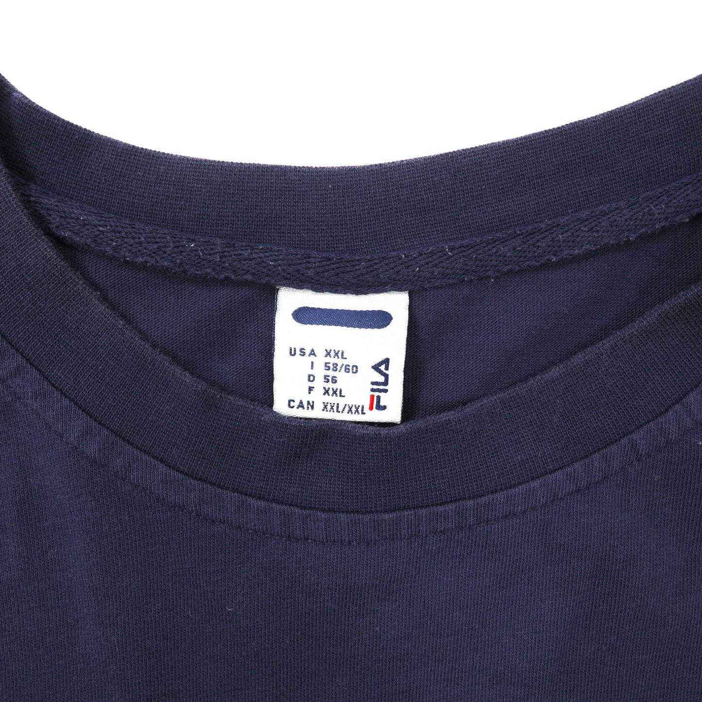 FILA ビッグサイズTシャツ XXL ネイビー ロゴプリント 90年代 トルコ製