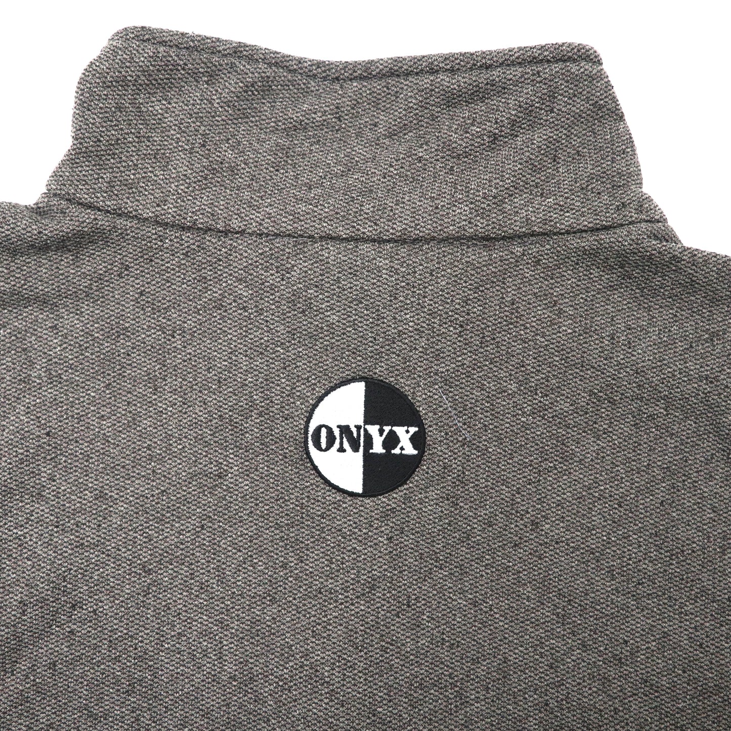 ONYX WEAR ハーフジップ スウェット XL グレー ポリエステル 裏起毛 ビッグサイズ 00年代 USA製