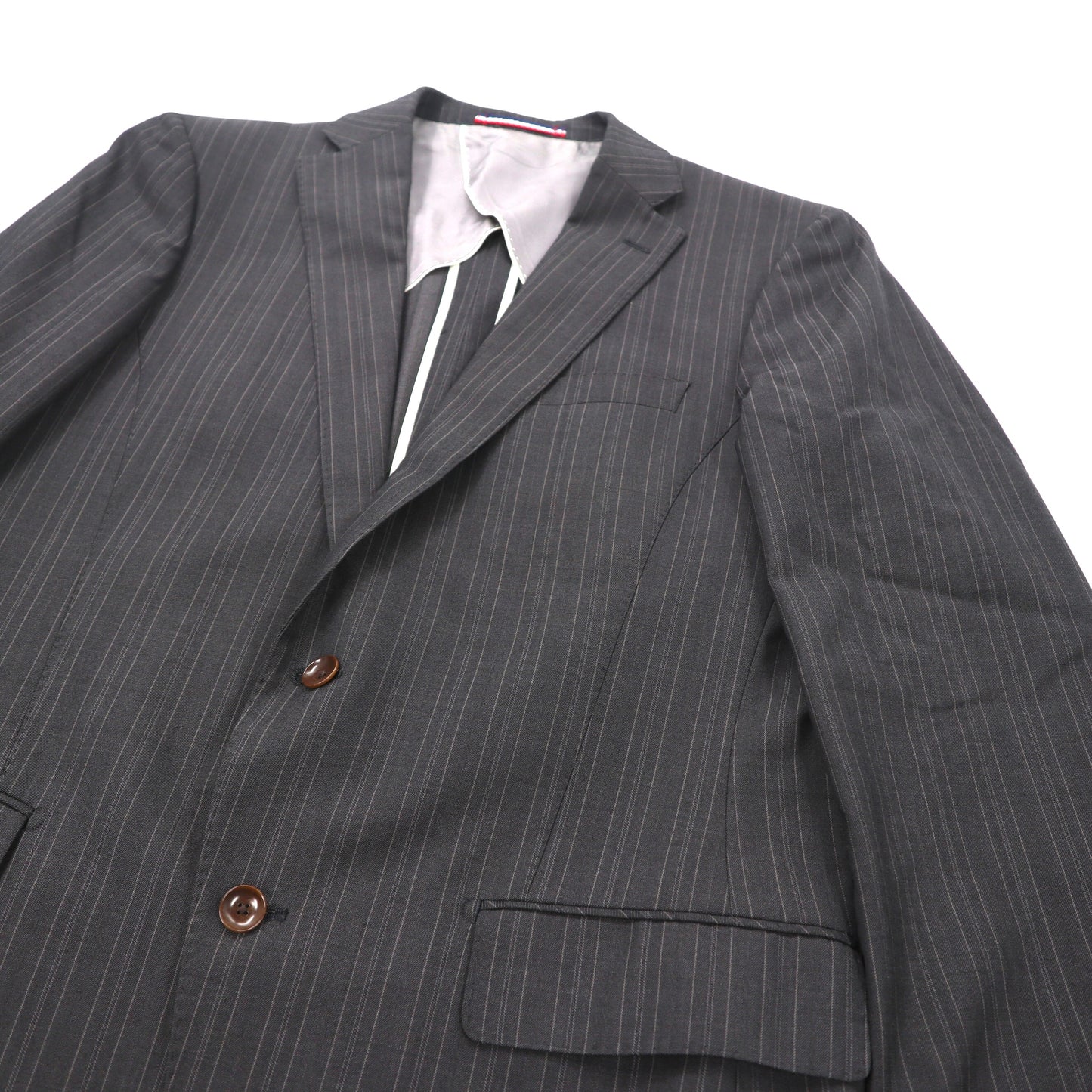 Person's for Men Suit Setup 180 Gray Striped Wool – 日本然リトテ