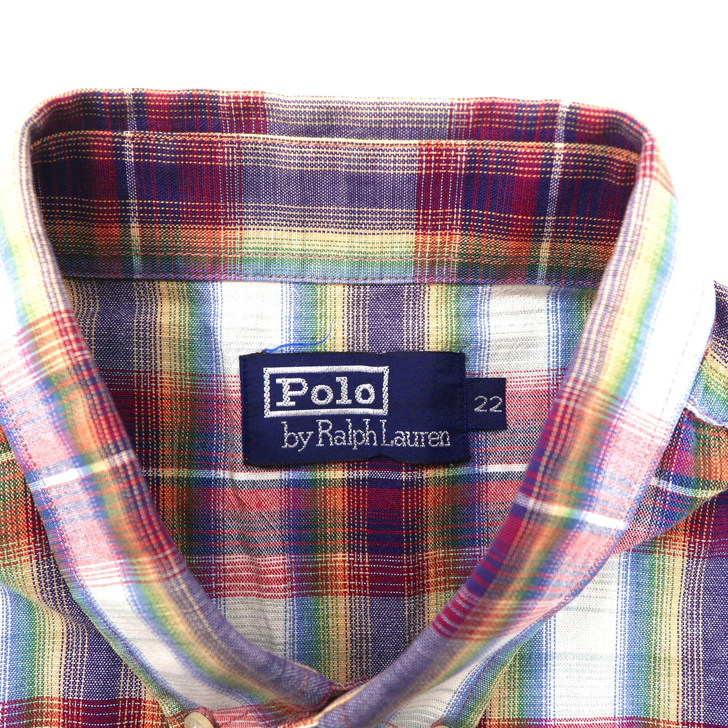 Polo by Ralph Lauren ボタンダウンシャツ 22 マルチカラー チェック コットン スモールポニー刺繍