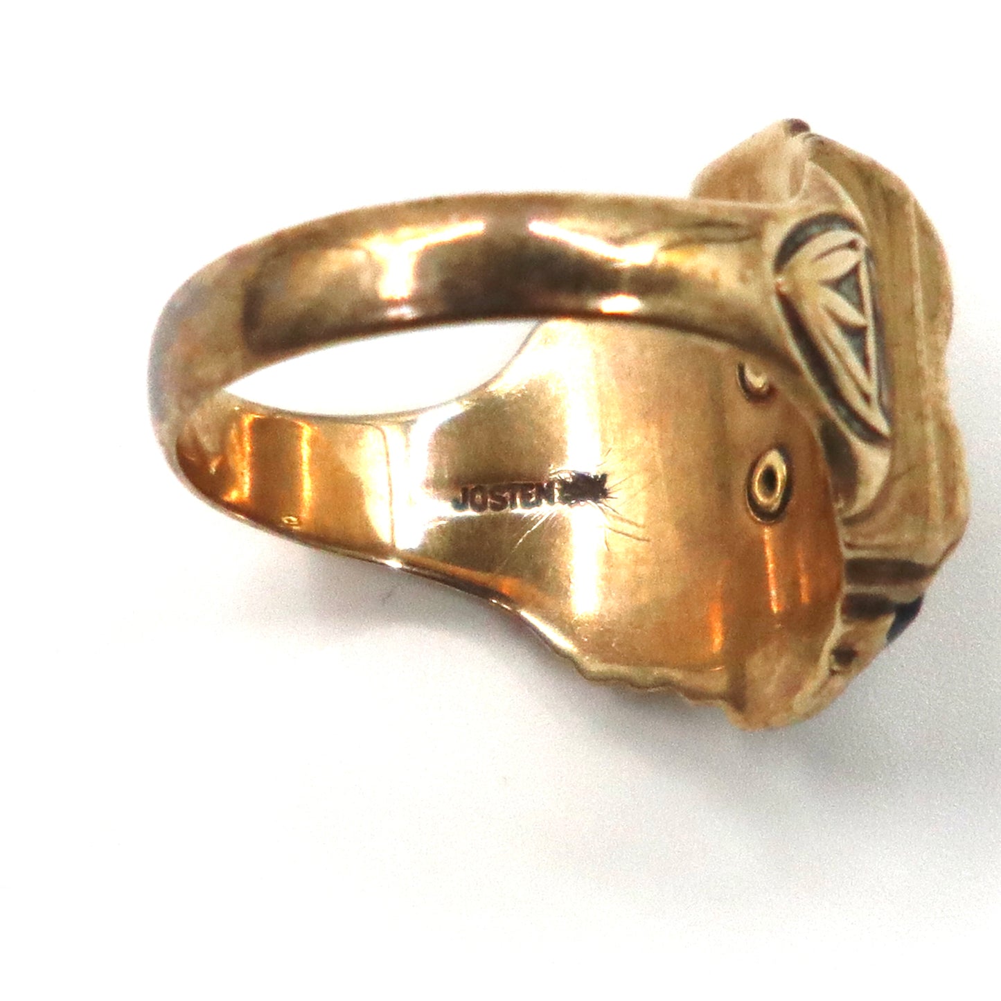 JOSTENS College Ring 10.5 US Gold 1954 MADE 10K (10 karat Gold 