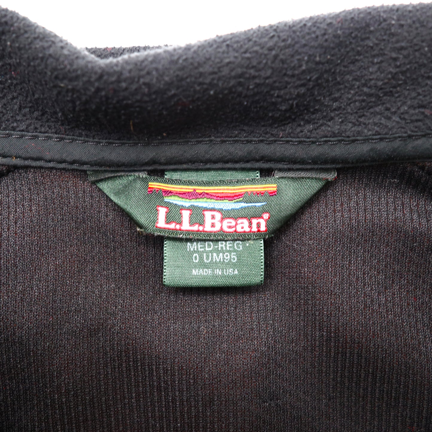 L.L.Bean フルジップ フリースジャケット M オレンジ WINDBLOC-ACT ポリエステル USA製