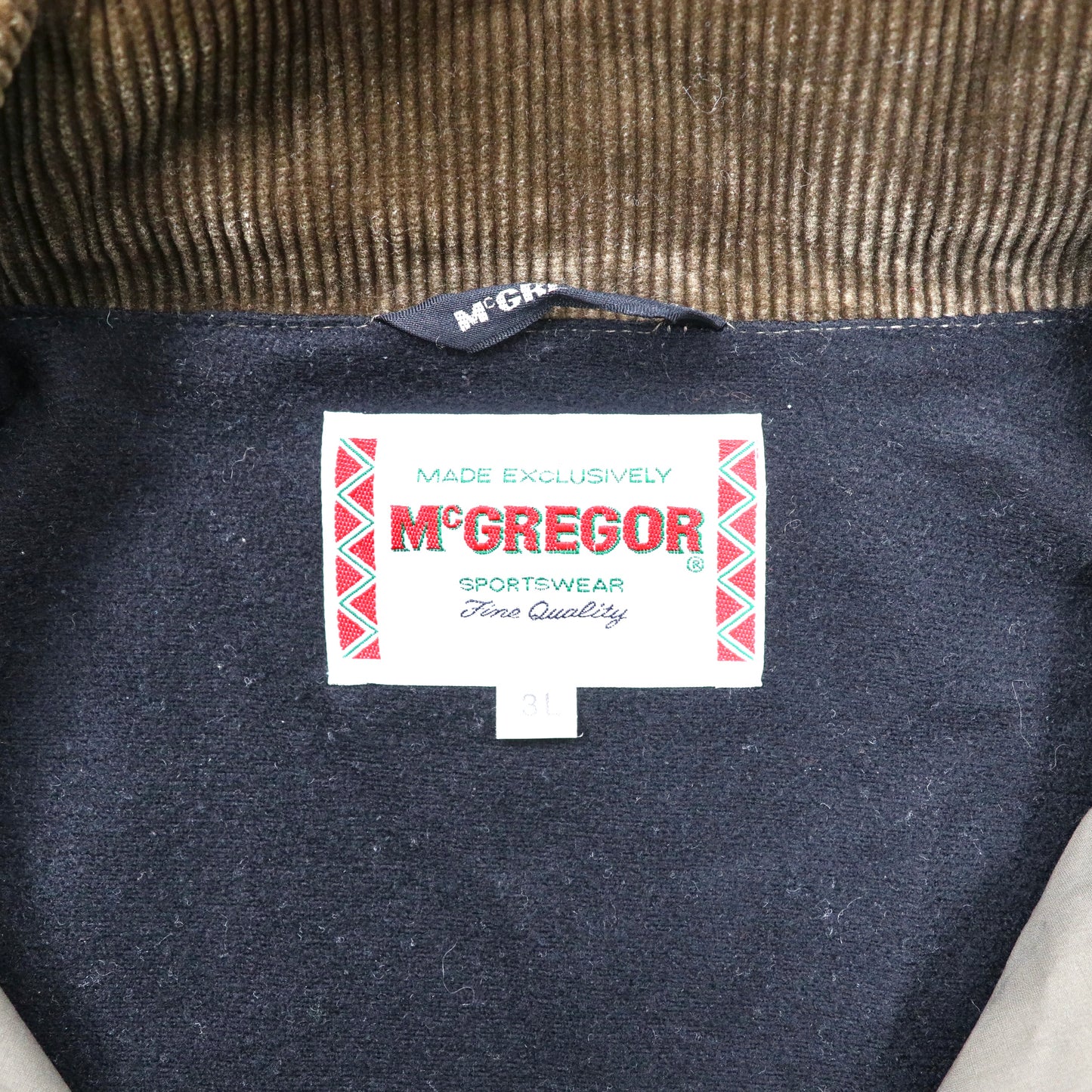 McGREGOR キルティングコート 3L カーキ フリースライナー フード着脱式 日本製