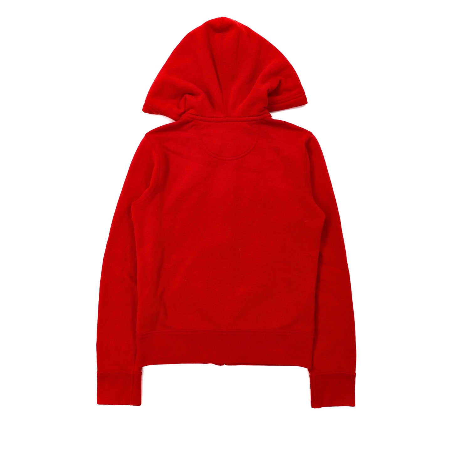 POLO RALPH LAUREN ZIP UP HOODIE S Red Cotton Talon Zip BRUSHED