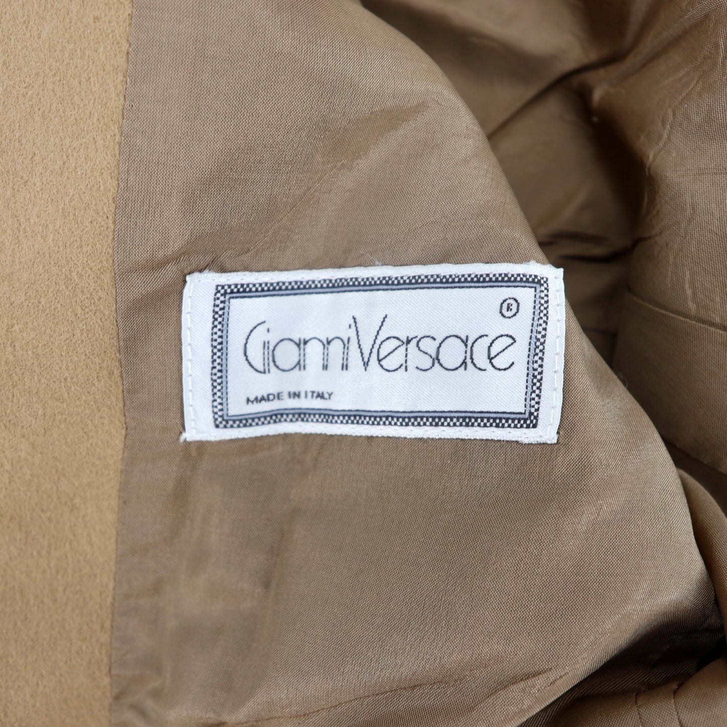 Gianni Versace メルトンテーラードジャケット キャメル イタリア製