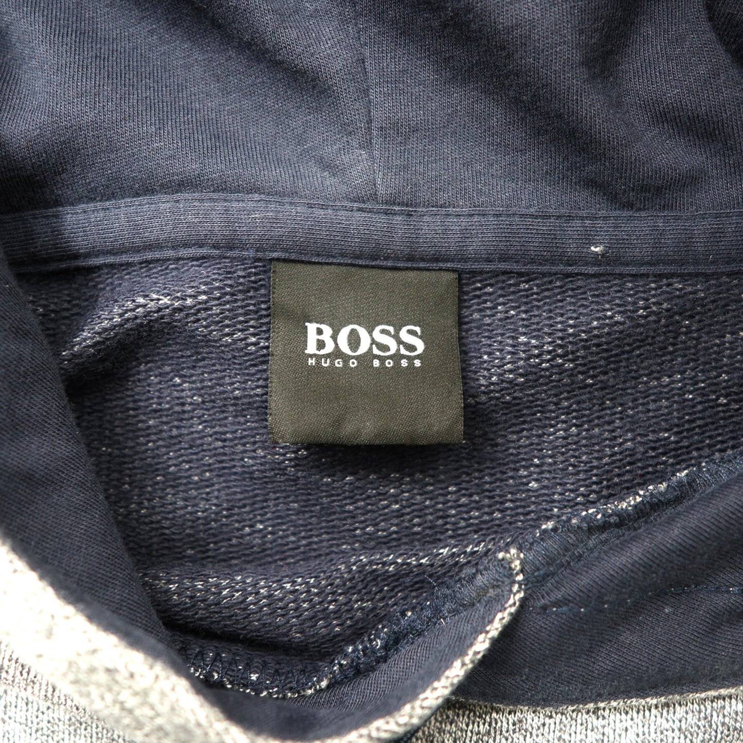 HUGO BOSS ボックスロゴパーカー S グレー コットン Heritage Sweatshirt Z010581756