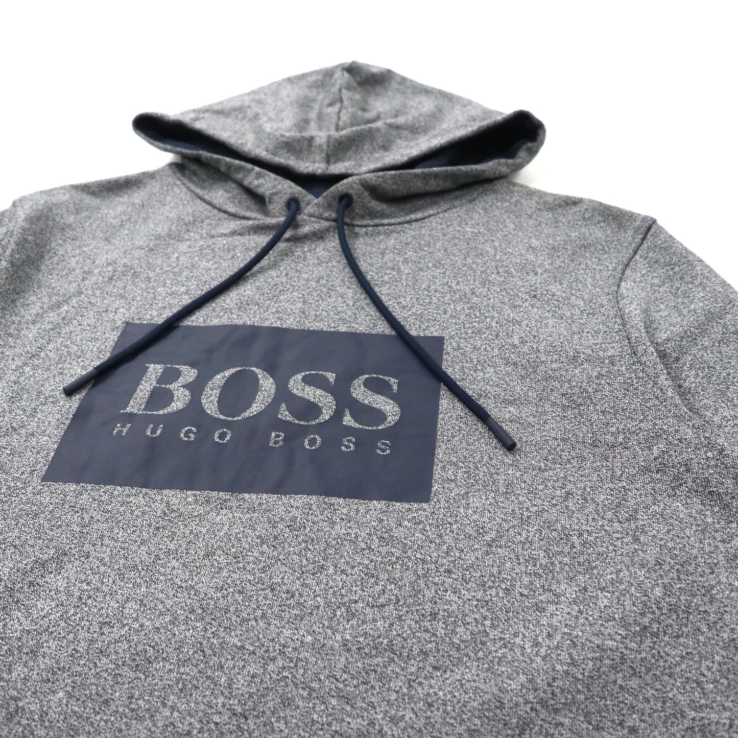 HUGO BOSS ボックスロゴパーカー S グレー コットン Heritage