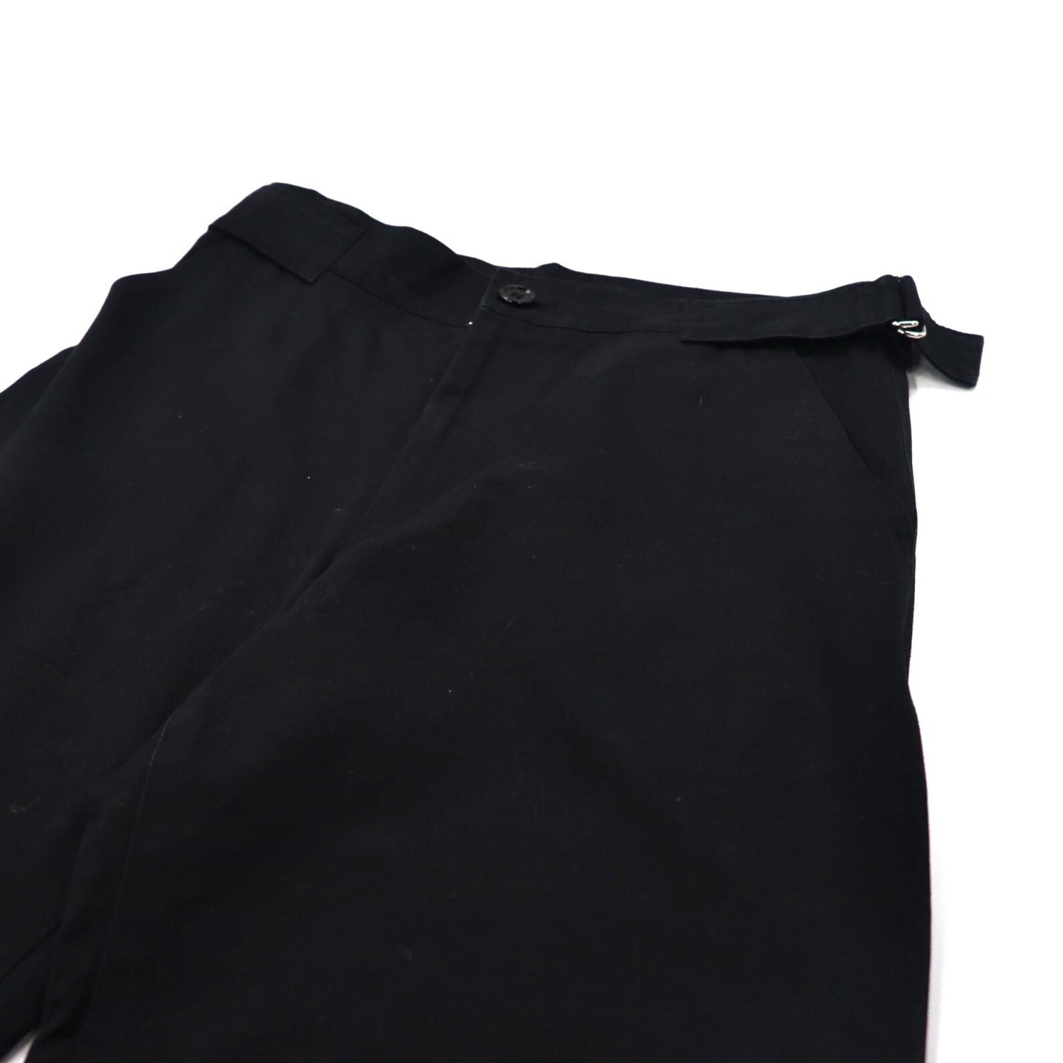 Yohji Yamamoto Side Adjust Wide Pants 2 Black Cotton FZ-P25