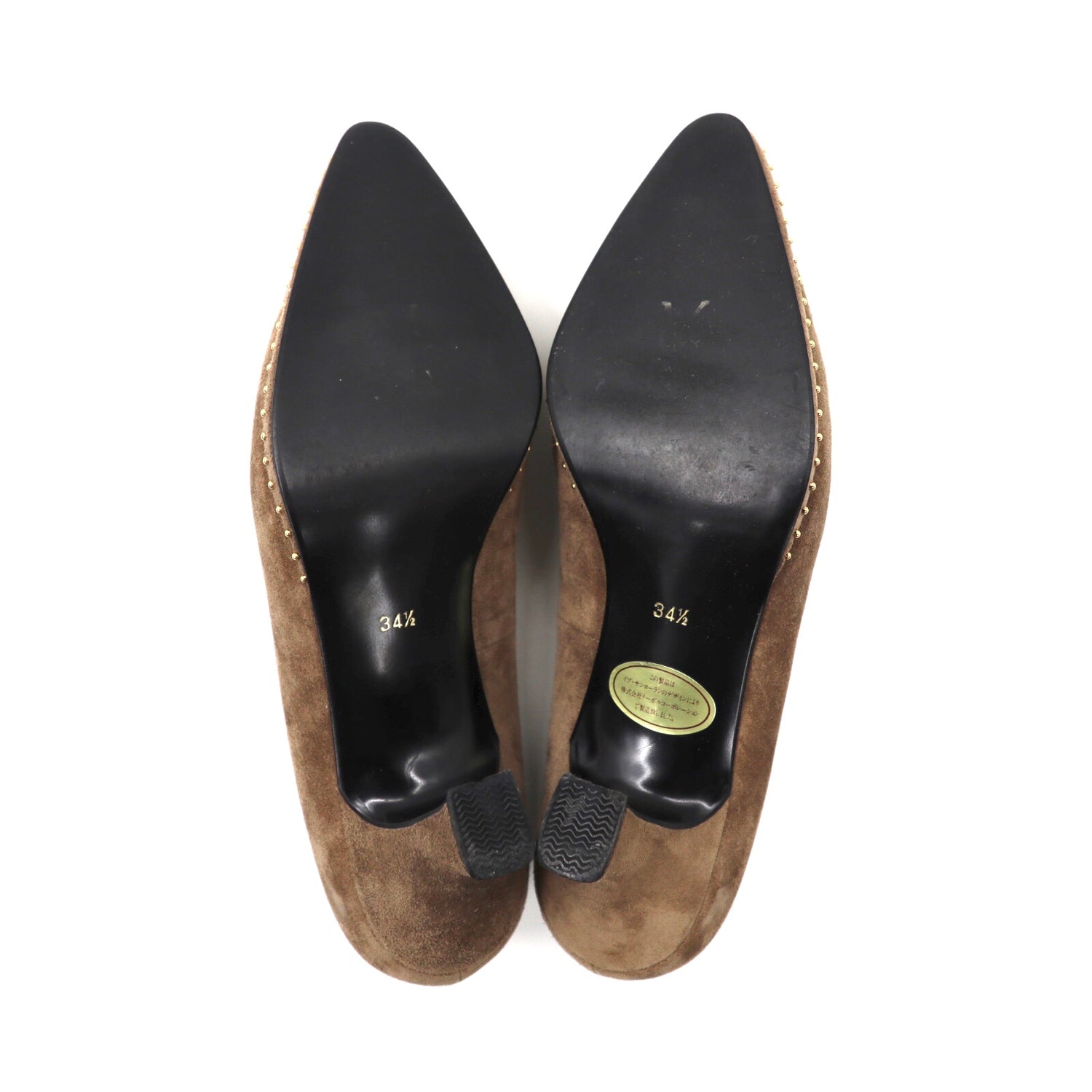 Yves Saint Laurent Heel Pumps US4.5 Beige Suede Vintage – 日本然リトテ