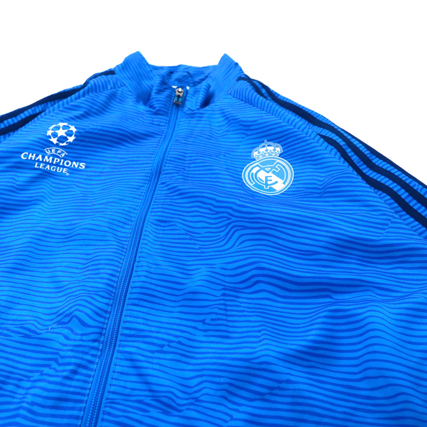 Adidas Windbreaker Jersey 2XO Blue 3 Striped Sleal Madrid UEFA