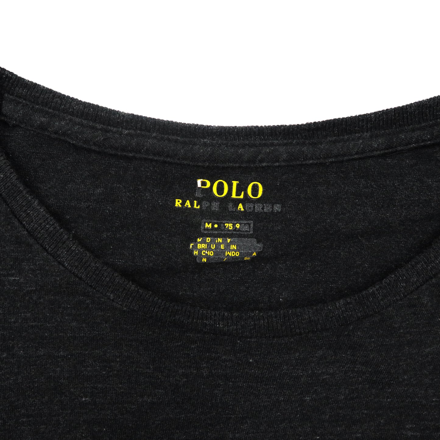 POLO RALPH LAUREN Tシャツ M グレー コットン スモールポニー刺繍