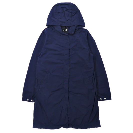 THE NORTH FACE ステンカラーコート L ネイビー ナイロン スナップボタン フード着脱式 JOURNEYS TECH INDIGO COAT NPW21657