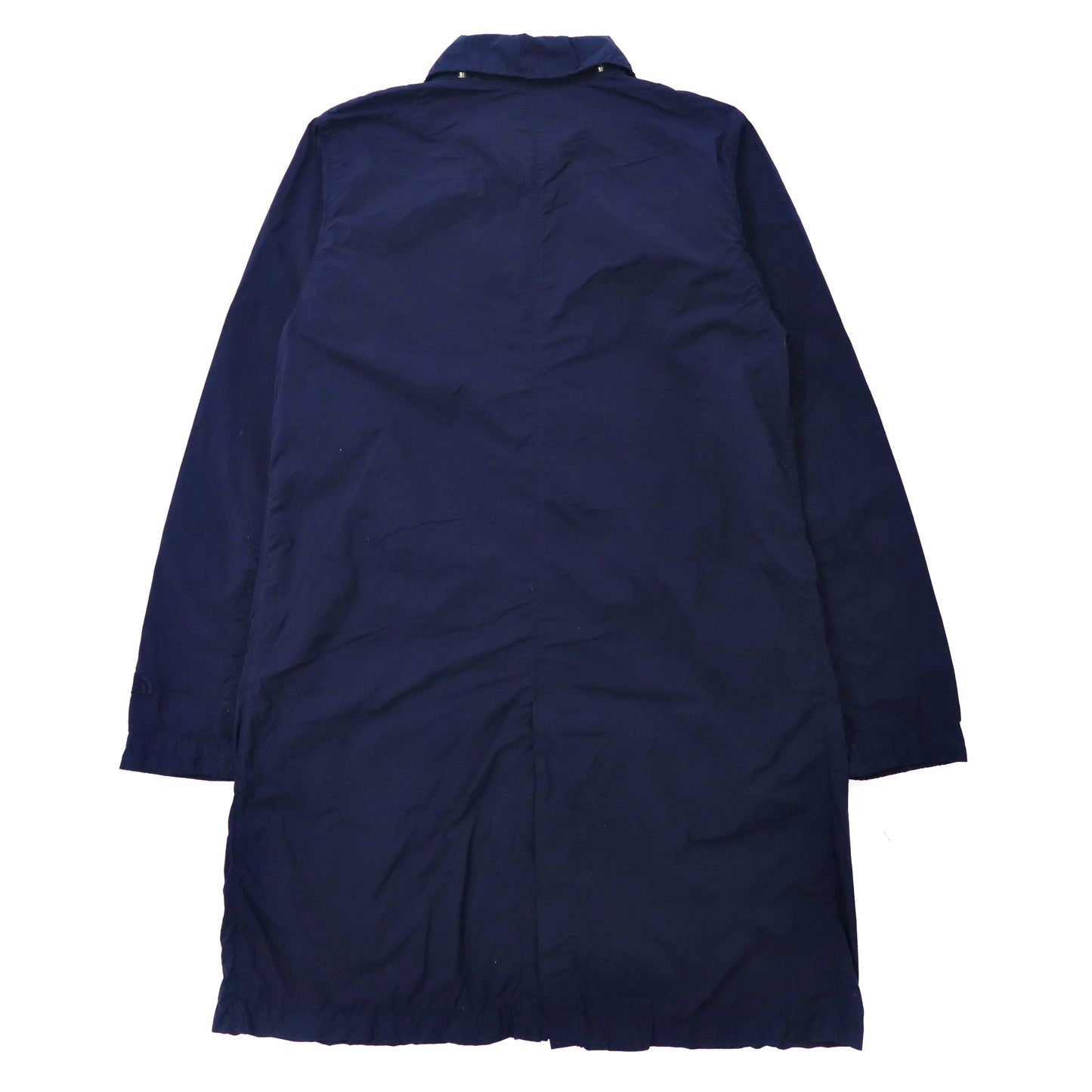 THE NORTH FACE ステンカラーコート L ネイビー ナイロン スナップボタン フード着脱式 JOURNEYS TECH INDIGO COAT NPW21657