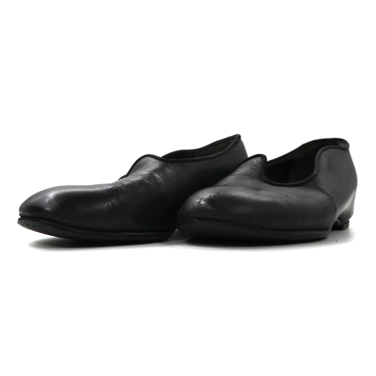 COMME des GARCONS Flat Leather Shoes US5.5 Black Japan MADE – 日本 