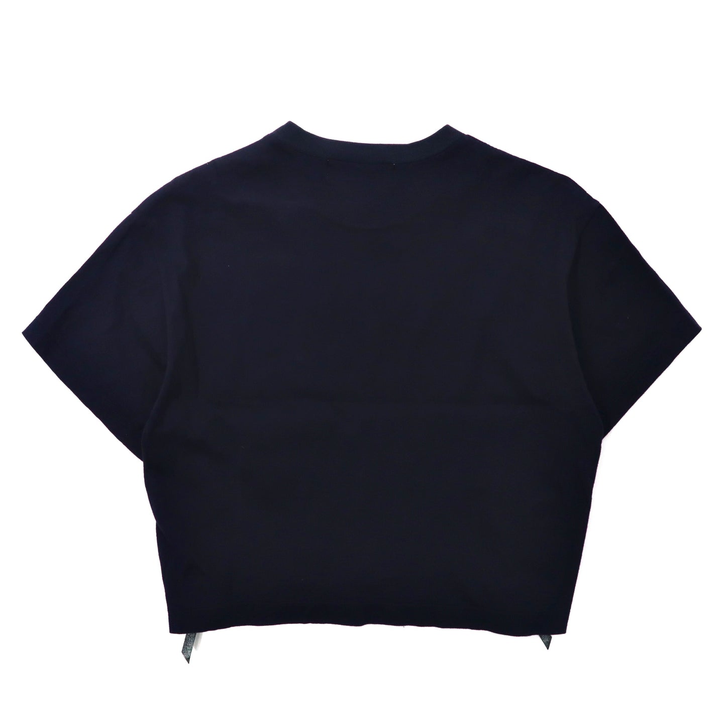 TOGA PULLA Lace-up T-shirt 38 Navy Cotton TP61-JK504 Japan MADE