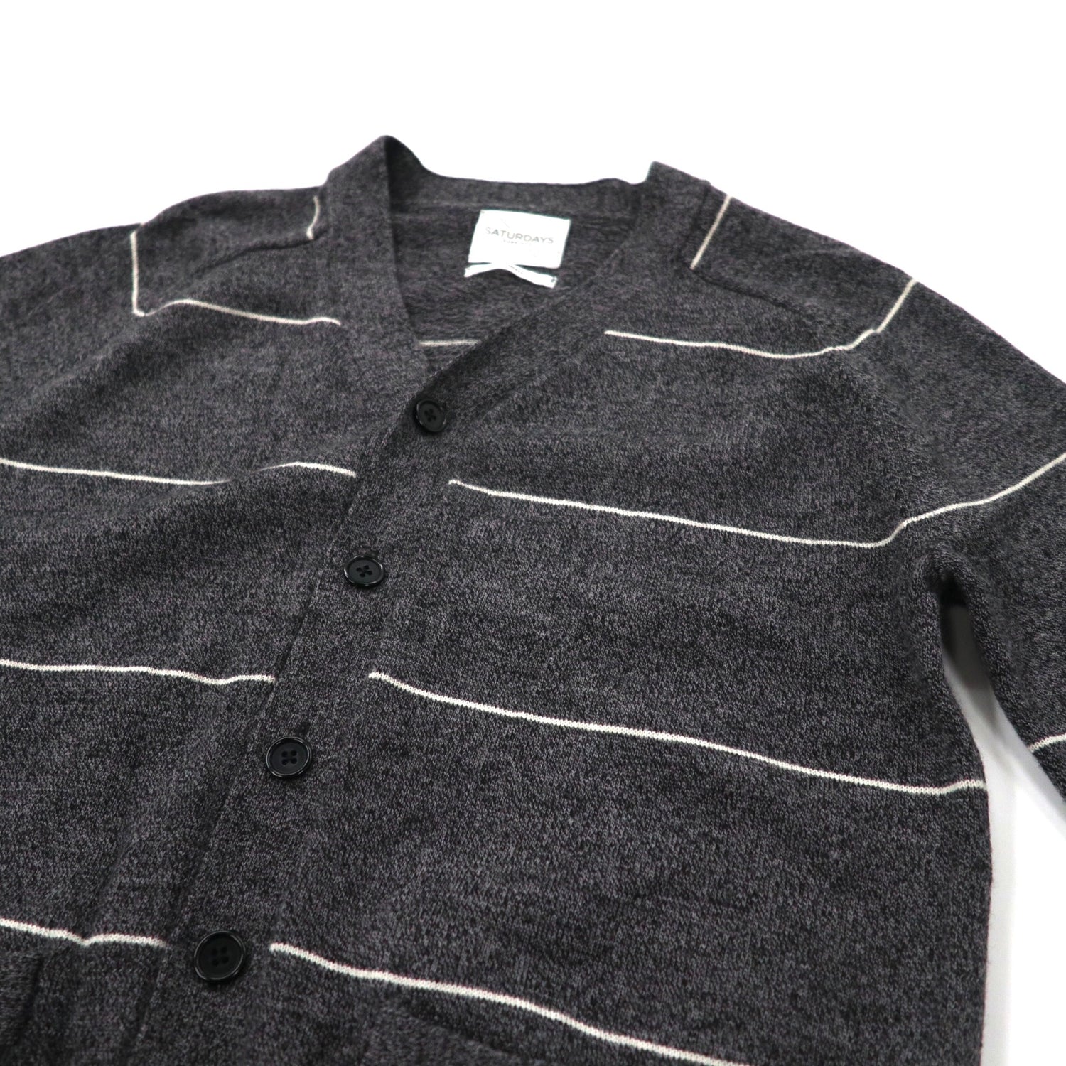 SATURDAYS SURF NYC Knit Cardigan XS Gray Wool – 日本然リトテ