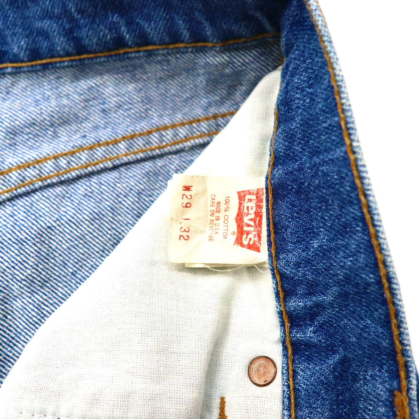 Levi's テーパードデニムパンツ 29 ブルー 610-0217 ボタン裏525 90年代 USA製