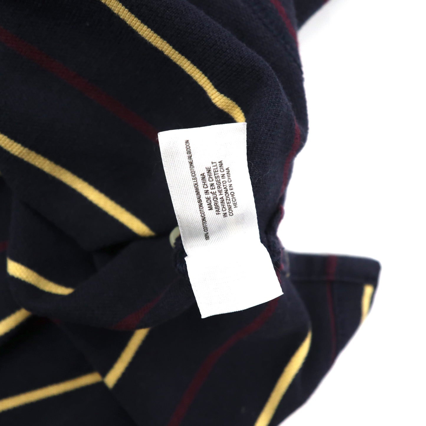 Brooks Brothers ビッグサイズ ラガーシャツ L ネイビー ボーダー コットン ワンポイントロゴ刺繍