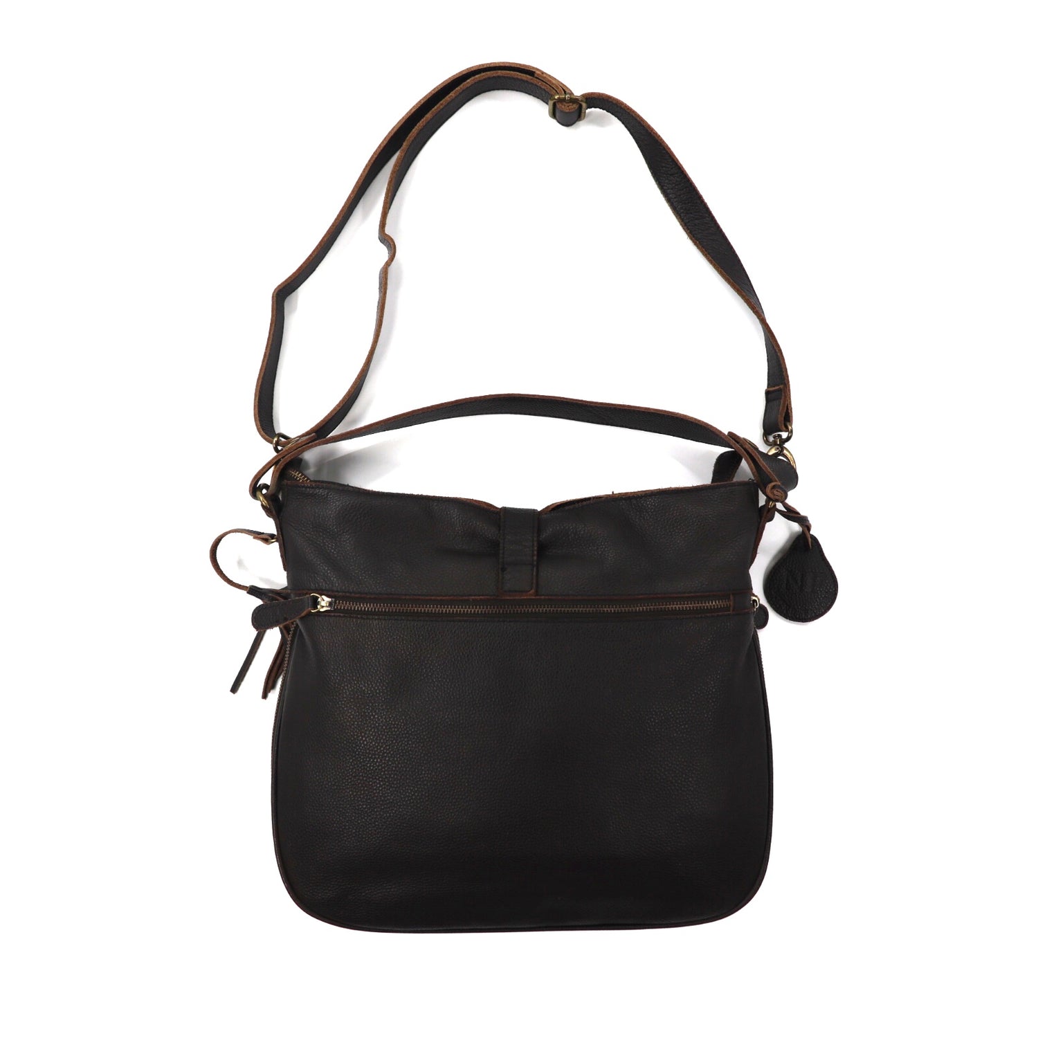 NOTRE FAVORI 2way shoulder bag brown leather – 日本然リトテ