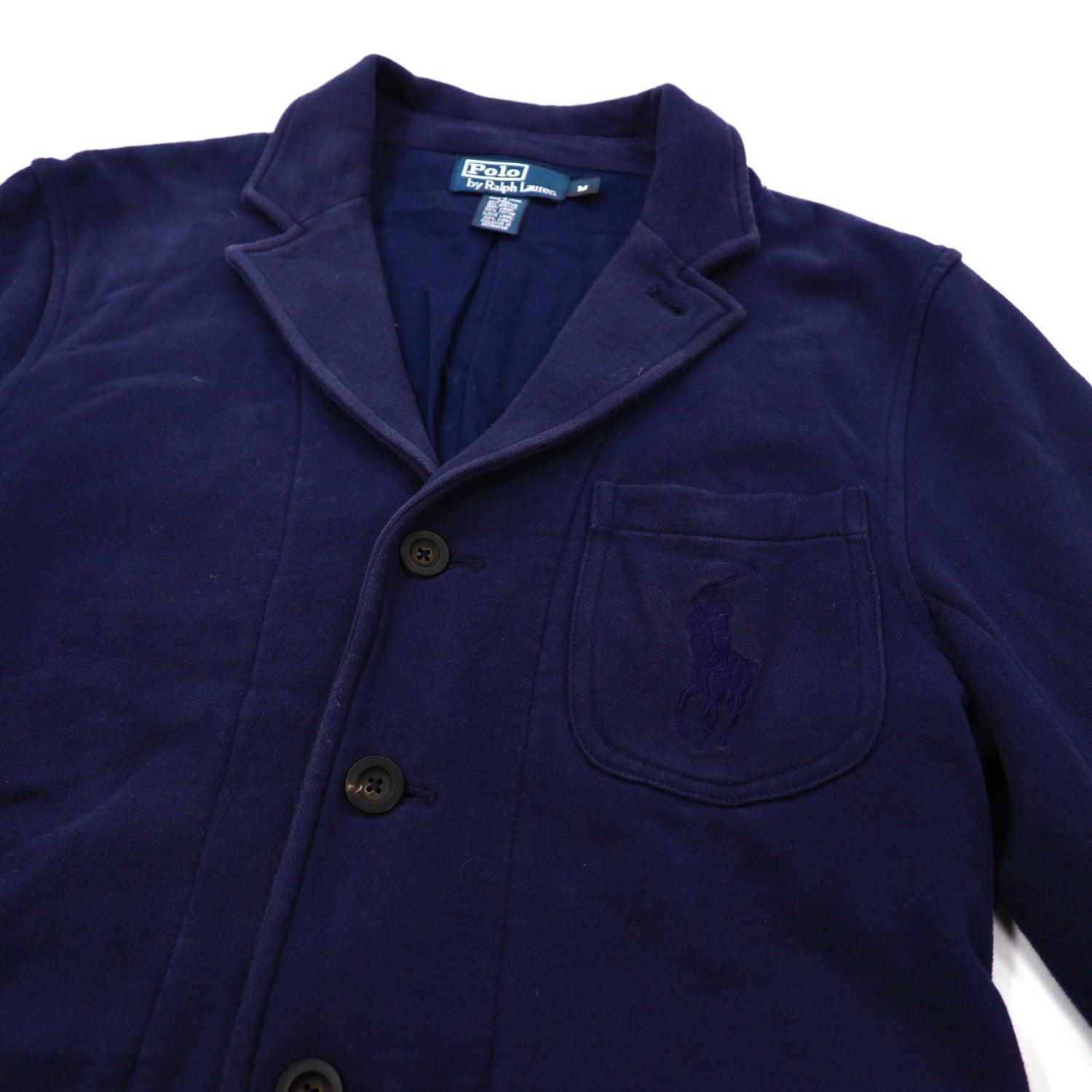 Polo by Ralph Lauren Tailored Jacket M Navy Cotton Pony Embroidery