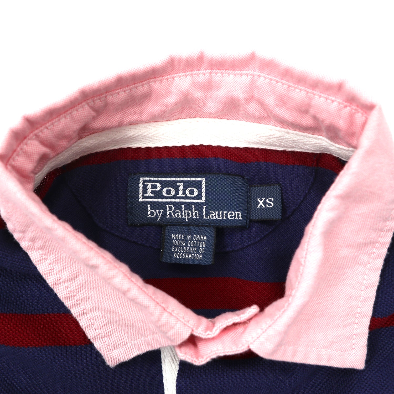 Polo by Ralph Lauren ポロシャツ XS ネイビー ボーダー コットン