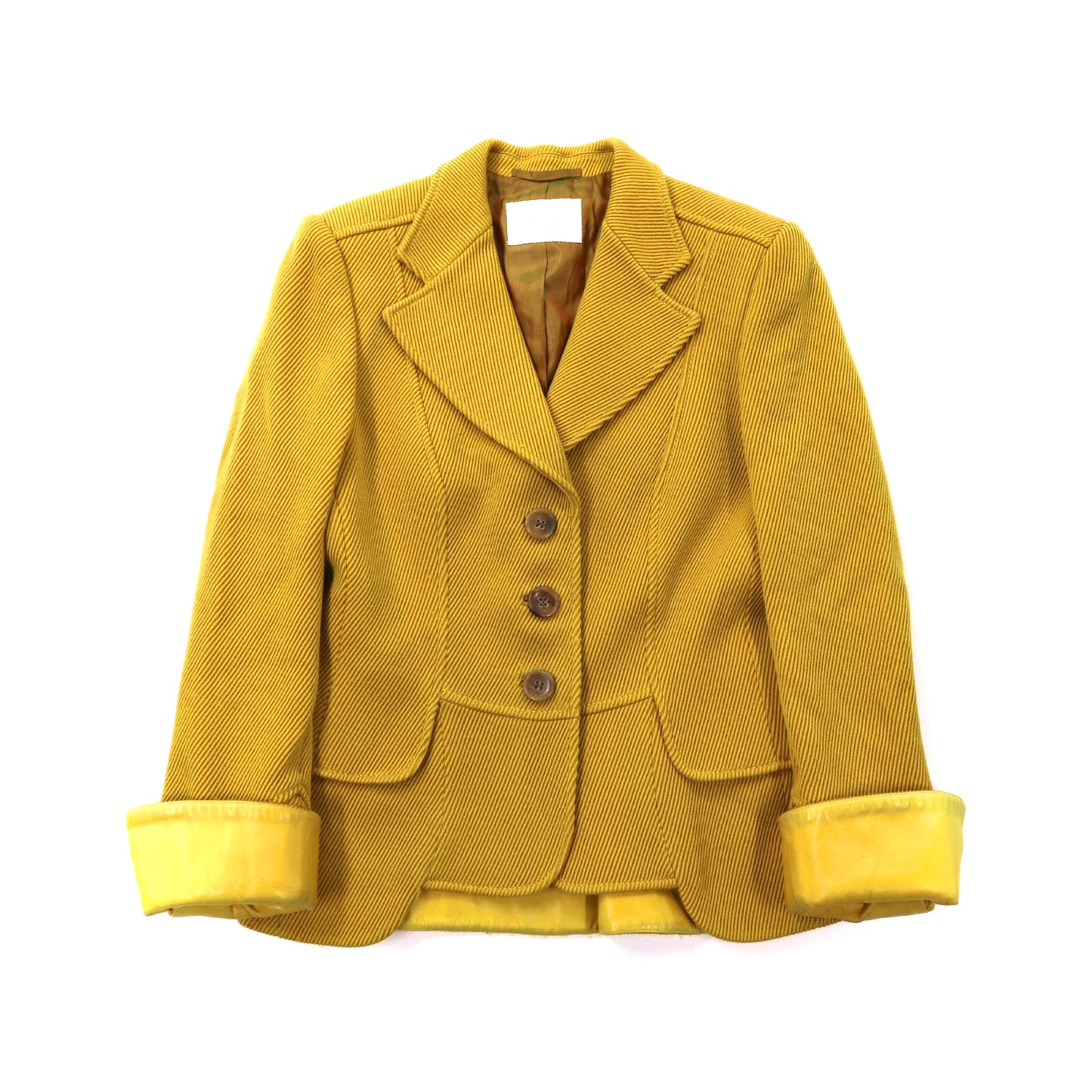 BRIONI Tailored Jacket 42 Yellow Wool Made in Italy – 日本然リトテ