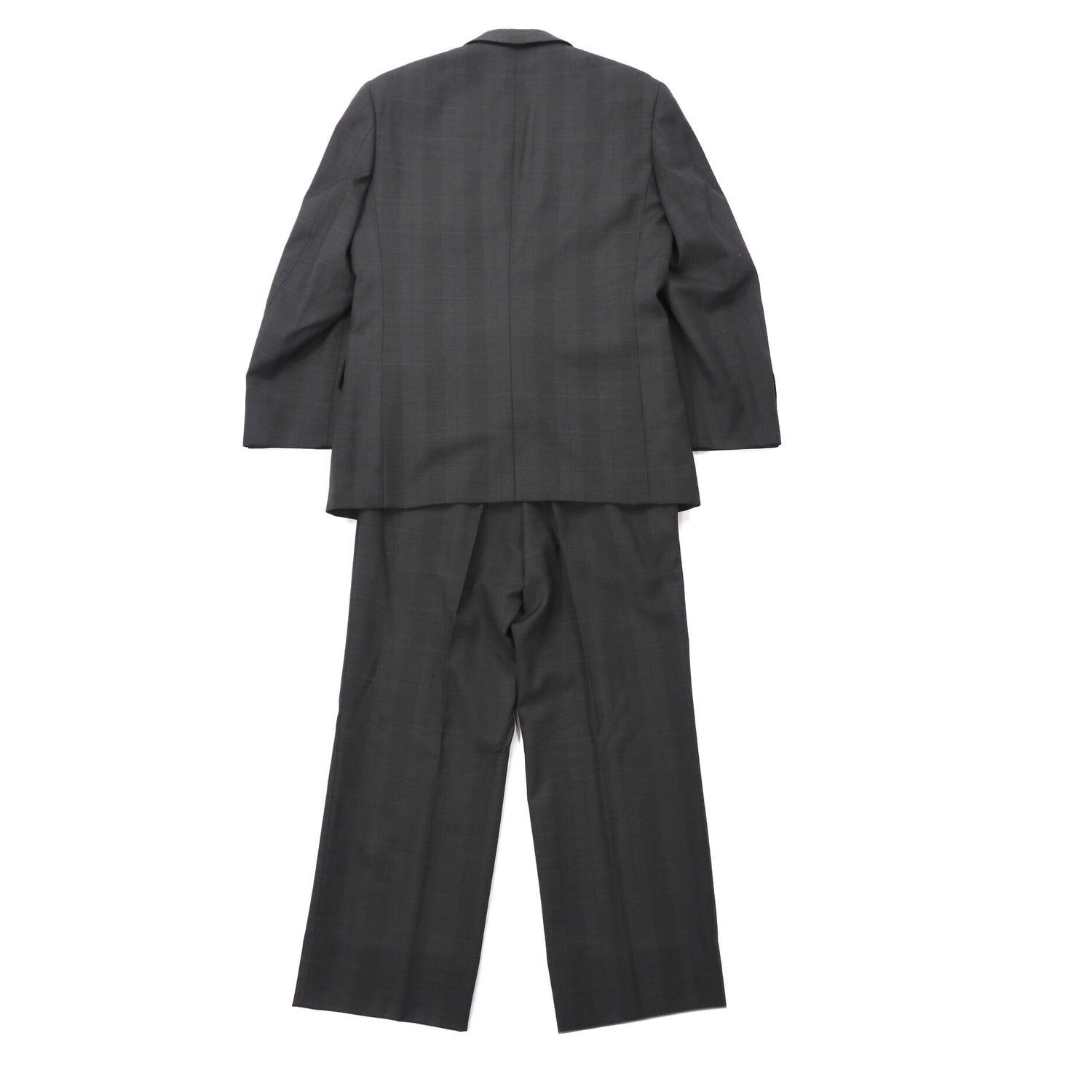 TOWN GENT 2B Suit Setup L Gray CHECKED Wool – 日本然リトテ