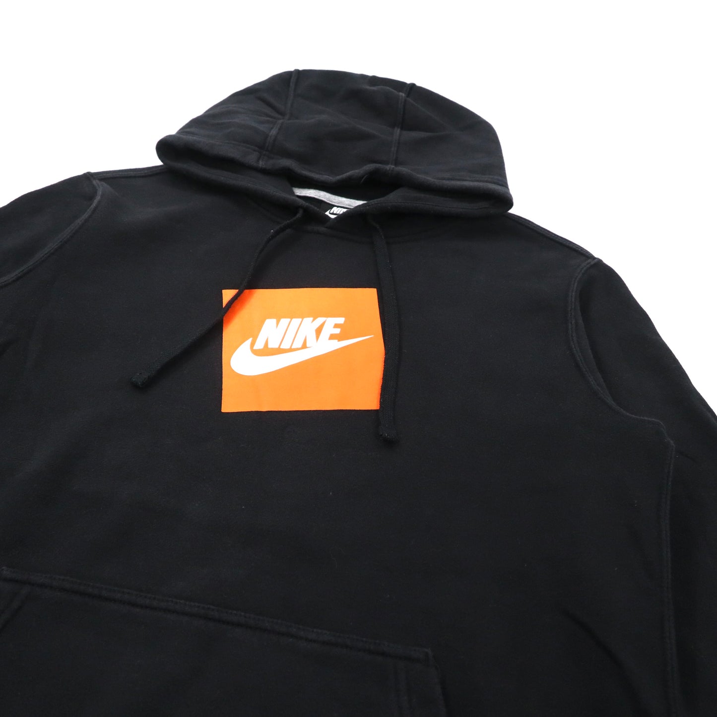 NIKE ロゴプリントパーカー M ブラック コットン M HBR PO フリース