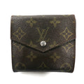 日本然リトテ-古着オンライン-LOUIS VUITTON Wホック 財布 ブラウン モノグラム ポルトモネ ビエ M61660 フランス製 ヴィンテージ-LOUIS VUITTON W Hook Wallet Brown MONOGRAM Porto Monvier M61660 France MADE Vintage