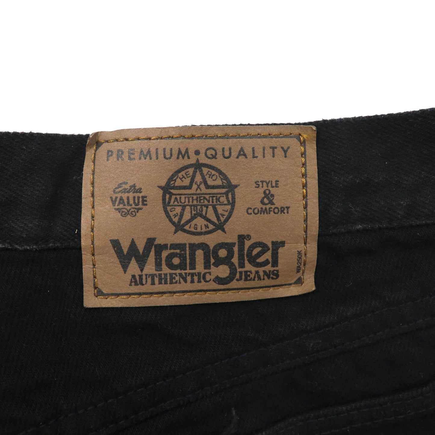 Wrangler ショートデニムパンツ ハーフパンツ 32 ブラック 90年代 コスタリカ製