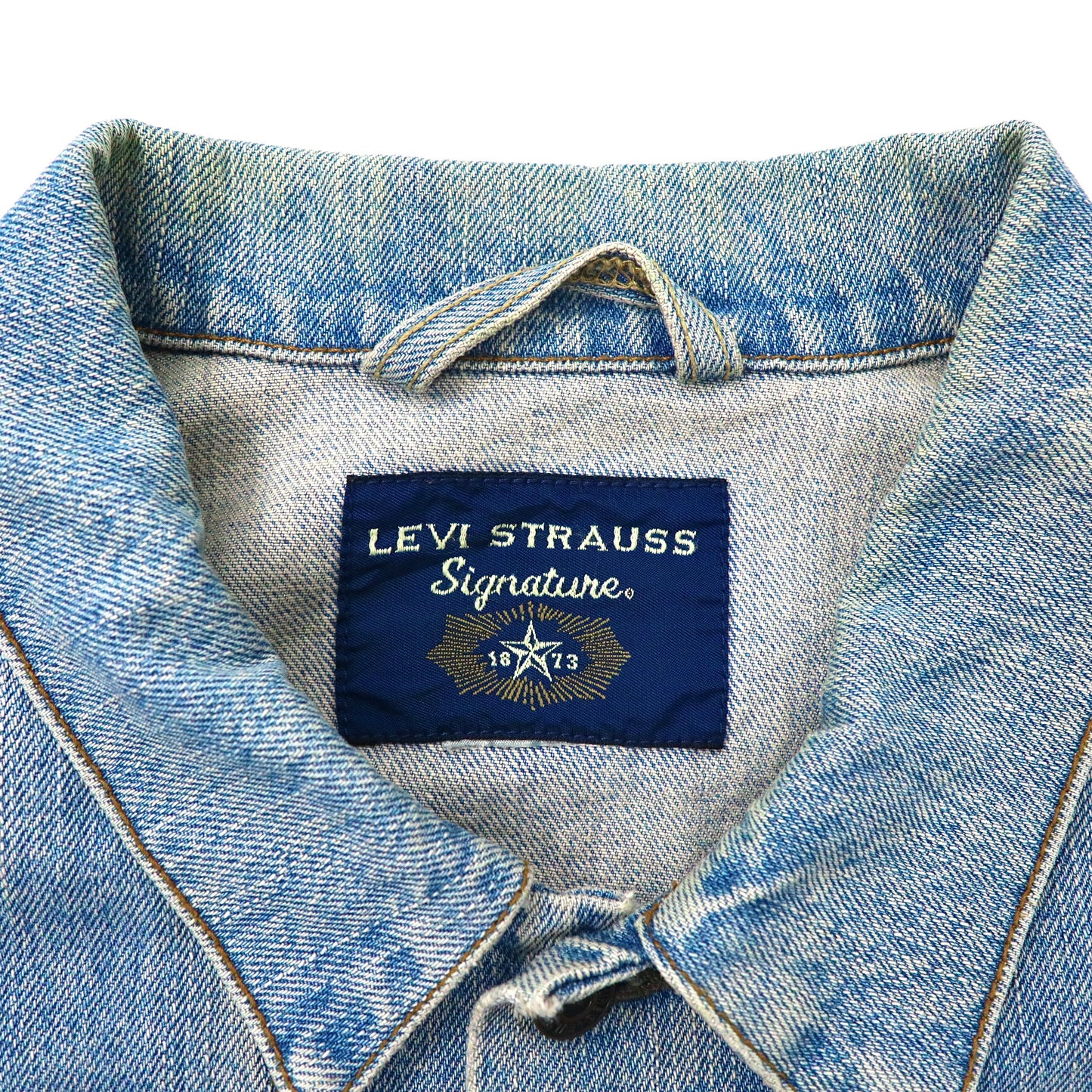 LEVI STRAUSS Signature デニムジャケット XL ブルー アイスウォッシュ ビッグサイズ 90年代