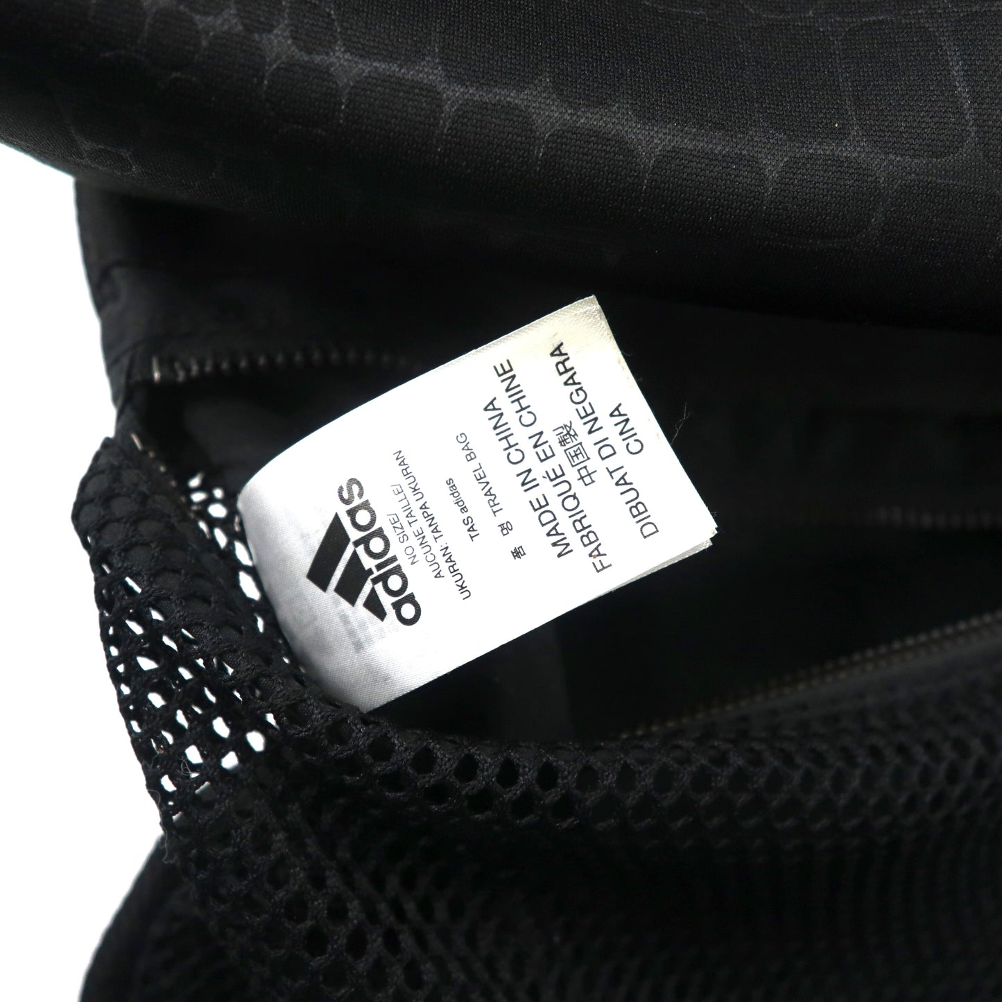 adidas × STELLA McCARTNEY ボディーバッグ ウエストバッグ ブラック パイソン ポリエステル TRAVEL BAG AI6352
