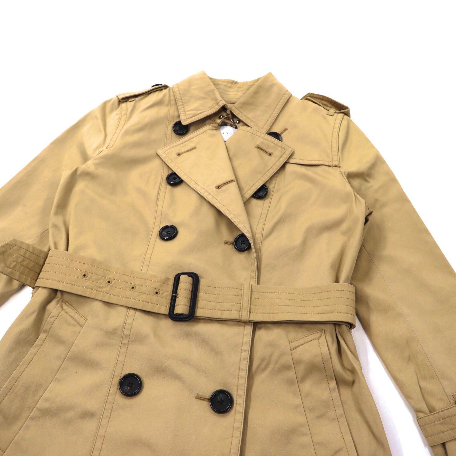 ESTNATION COAT 36 Beige CHECKED Liner Detached type 61-109-01