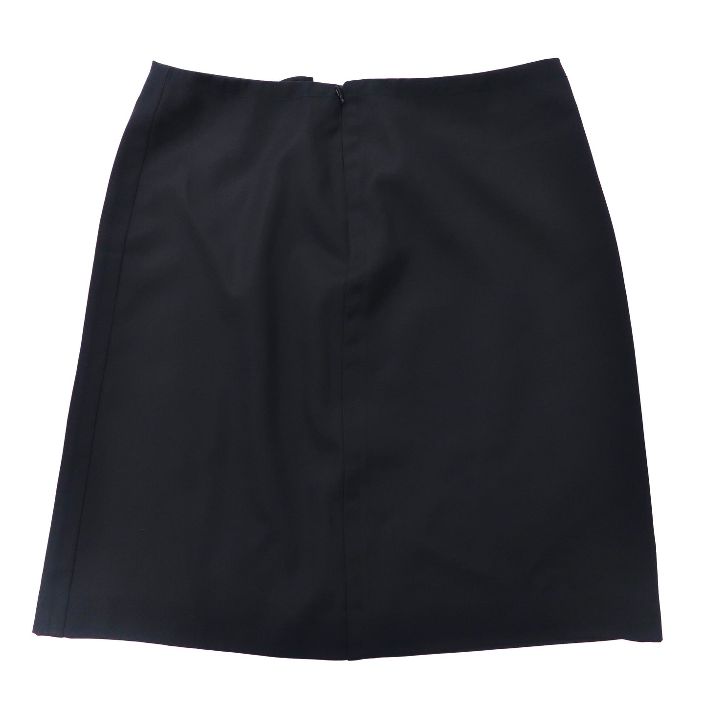 PRADA Tight Skirt 42 Navy Wool Silk Mixed Romania Made – 日本然リトテ