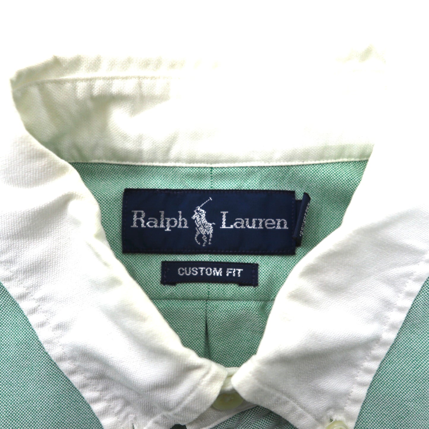 Ralph Lauren ボタンダウンシャツ S グリーン コットン CUSTOM FIT