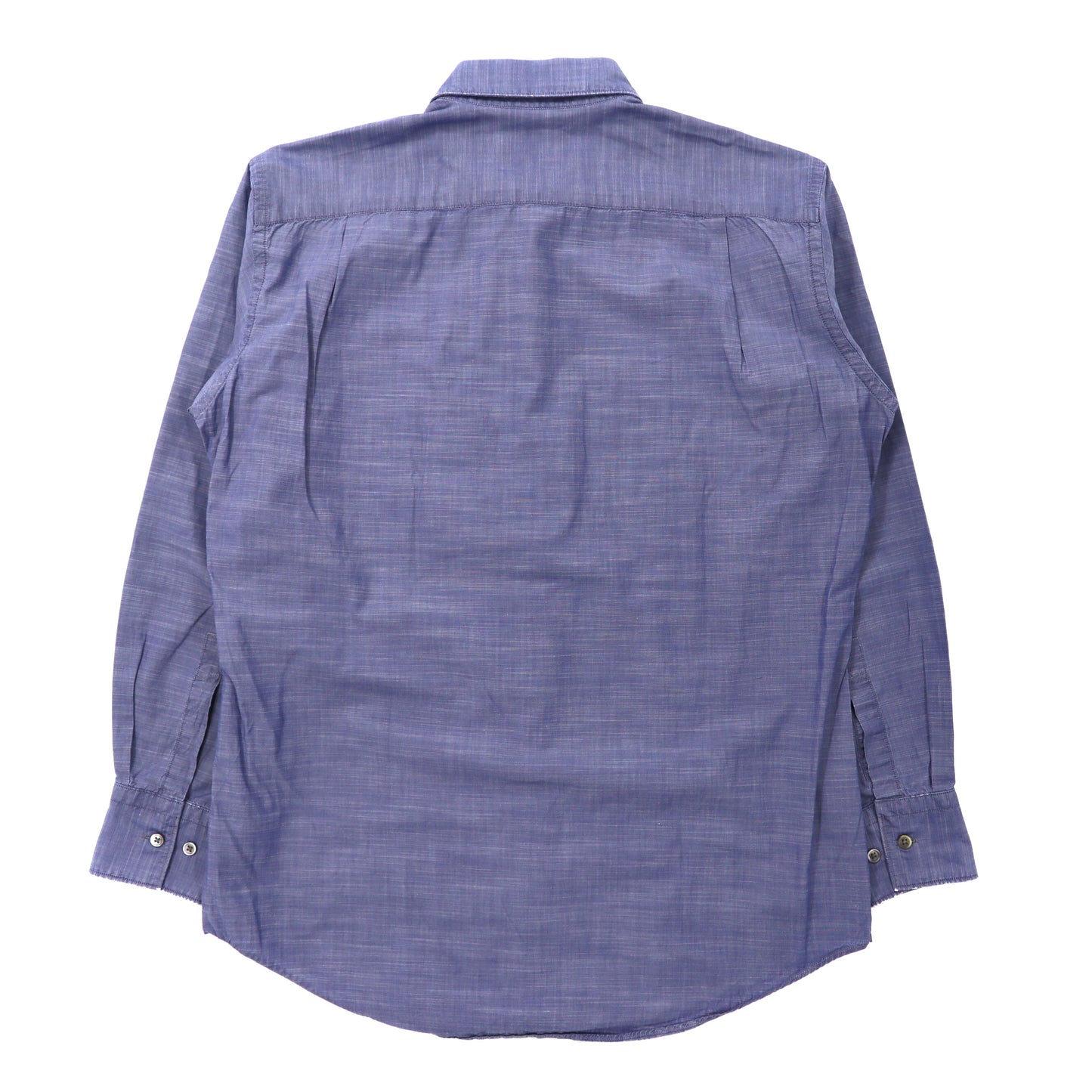 pierre cardin シャンブレーシャツ S ブルー コットン 日本製