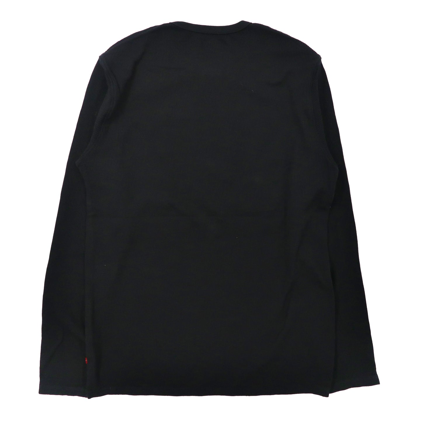 Levi's サーマルロングスリーブTシャツ L ブラック コットン フロントロゴプリント