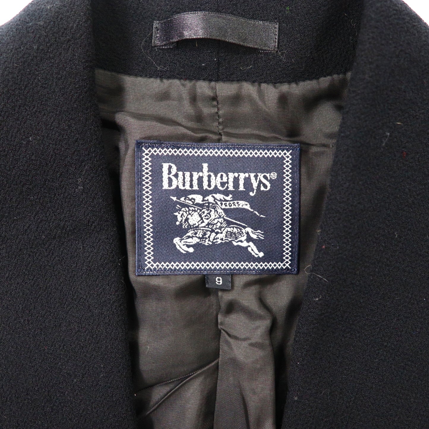 Burberrys ダブルブレストジャケット 9 ブラック ウール 金ボタン オールド