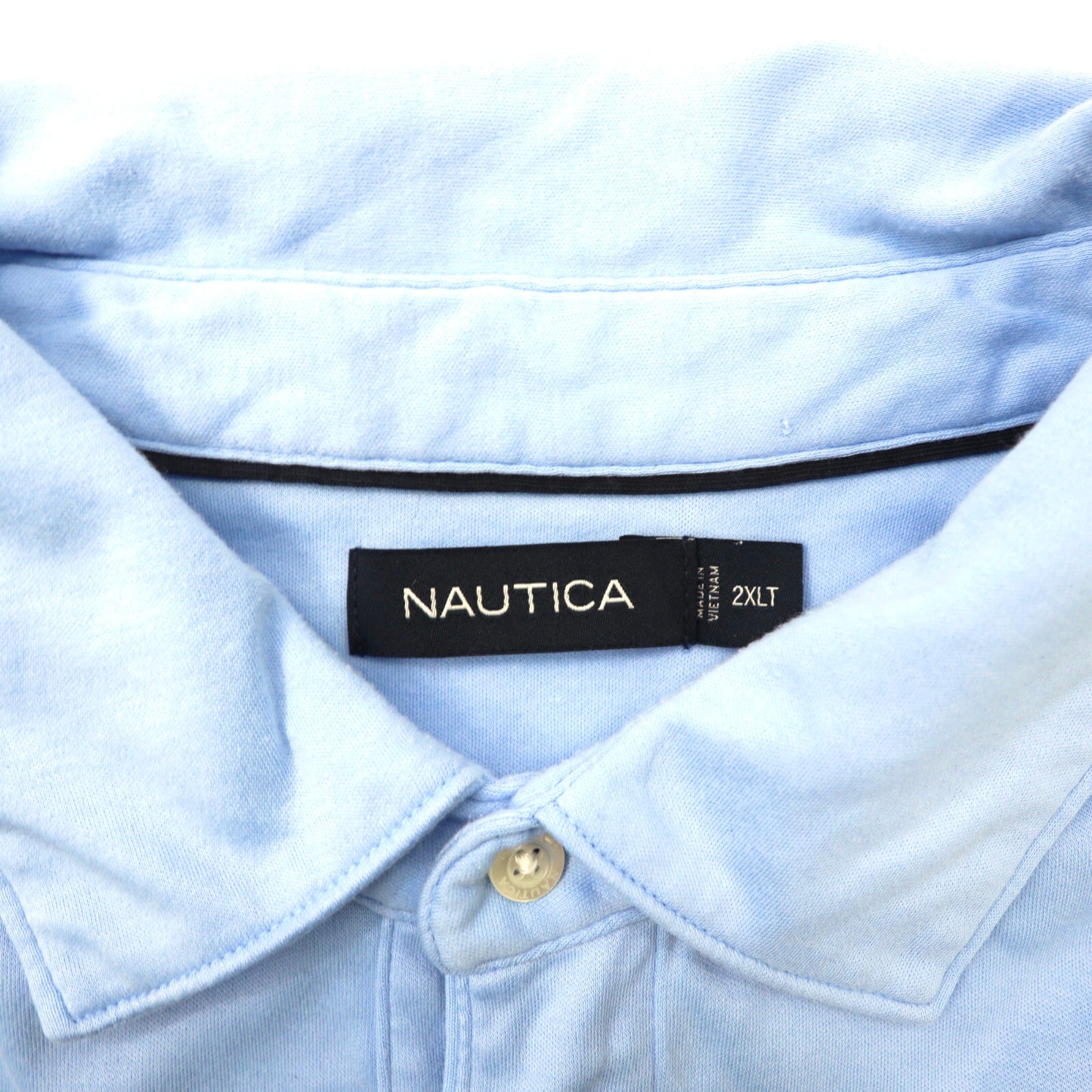 NAUTICA ポロシャツ 2XLT ブルー コットン ビッグサイズ