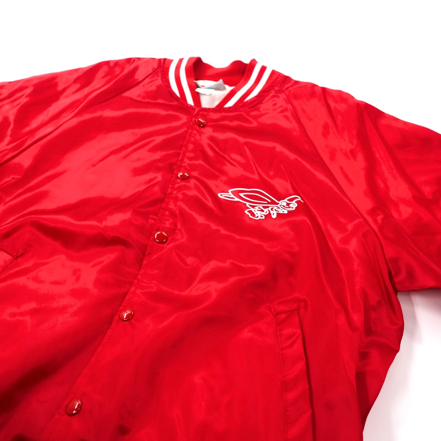 HARTWELL VARSITY JACKET L Red polyester USA Made – 日本然リトテ