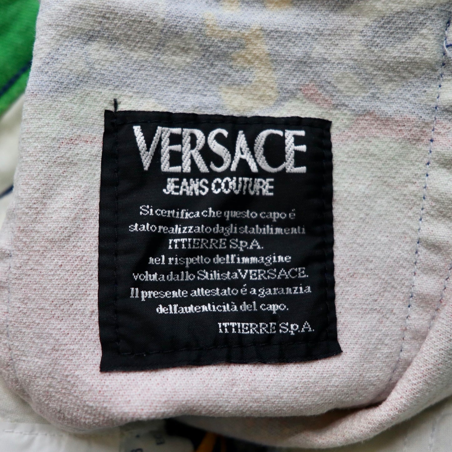 VERSACE JEANS COUTURE クレイジーパターンパンツ 26 ストライプ 総柄