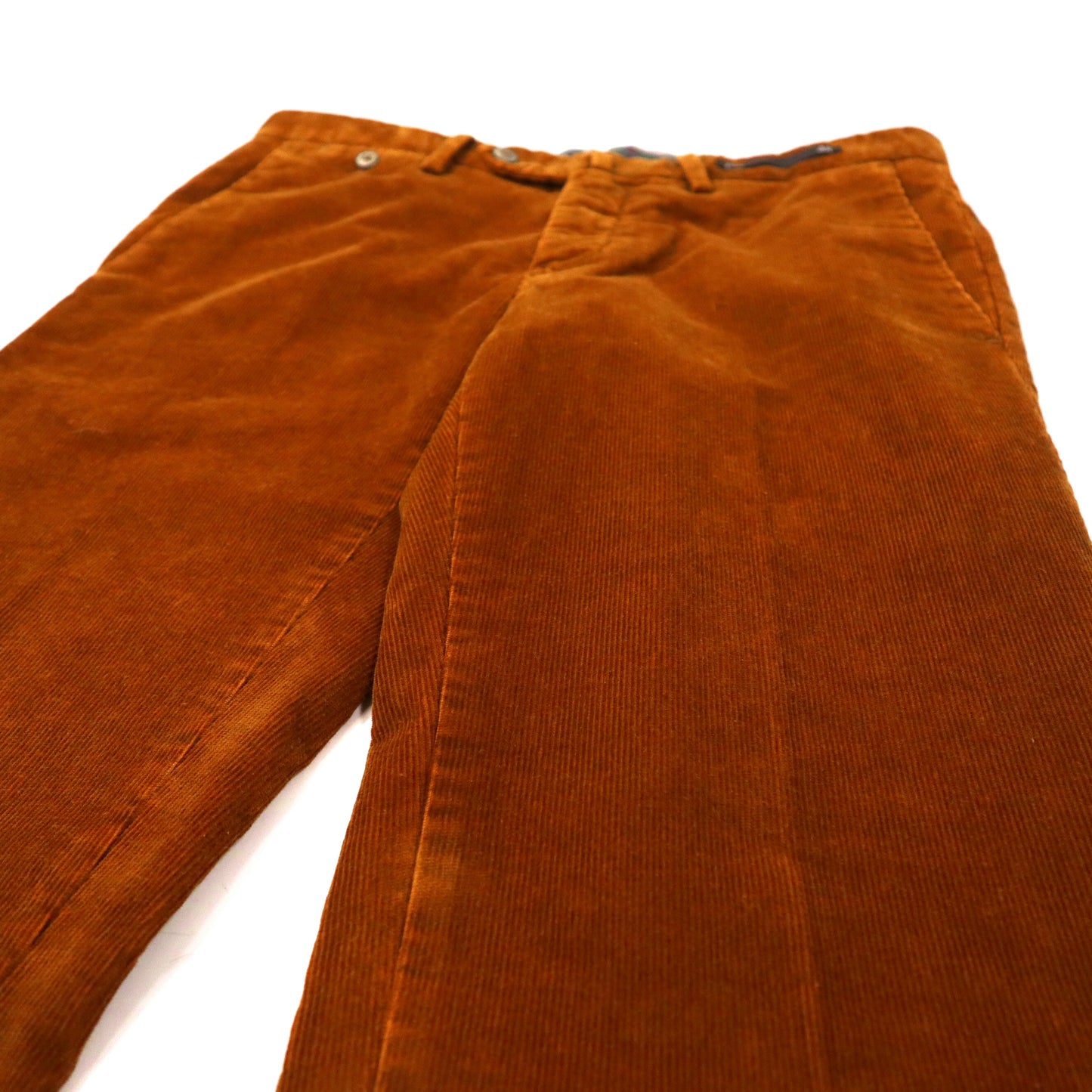 PT01 Corduroy Slacks Pants 44 Brown FJORD SUPER SLIM Fit Romania