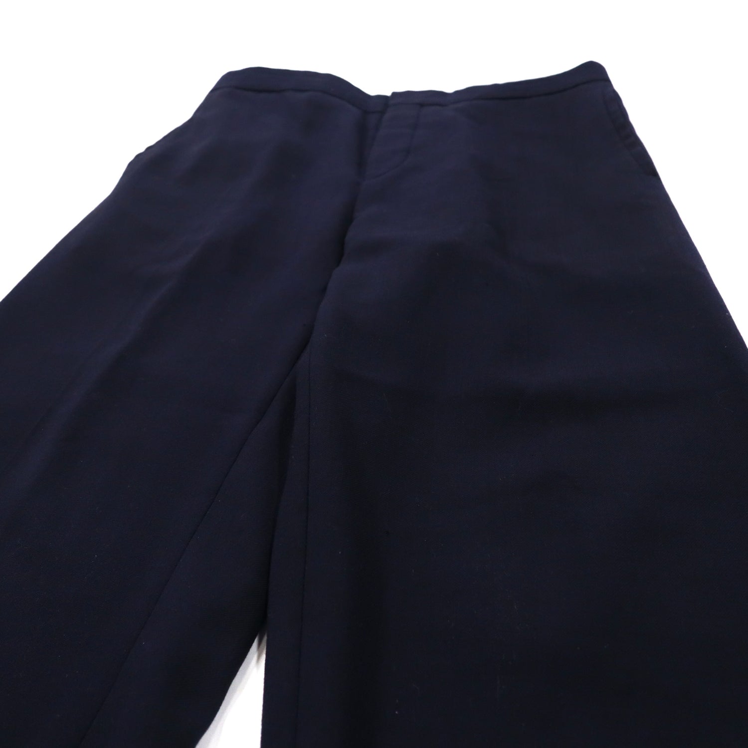 ACNE STUDIOS Wide Slacks Pants 50 Navy Polyester Wool Bennet Fin T