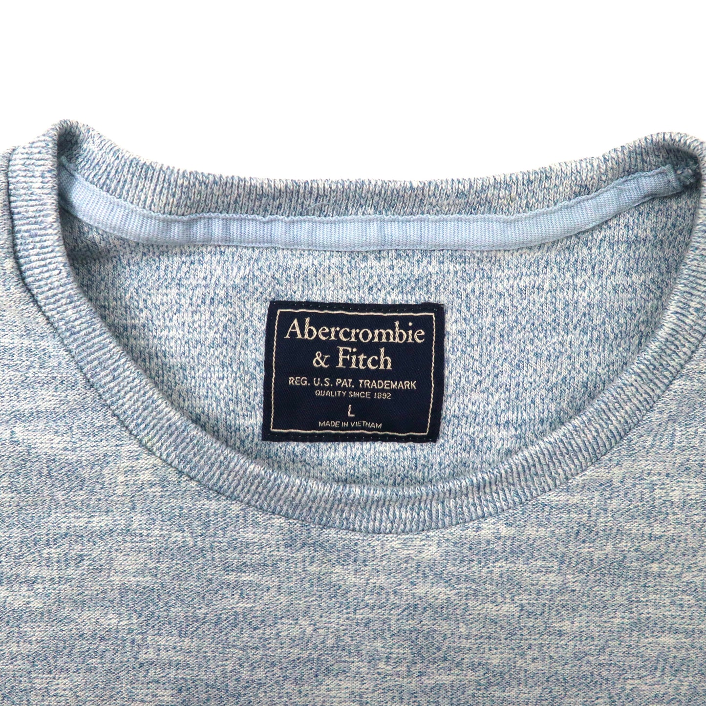 Abercrombie & Fitch ロングスリーブTシャツ L ブルー コットン