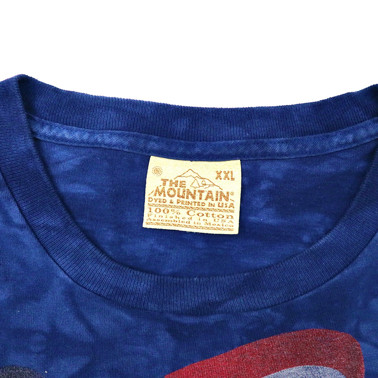 THE MOUNTAIN ビッグサイズ ロングスリーブTシャツ XXL ネイビー タイダイ コットン 星条旗 ワシ 90年代 メキシコ製