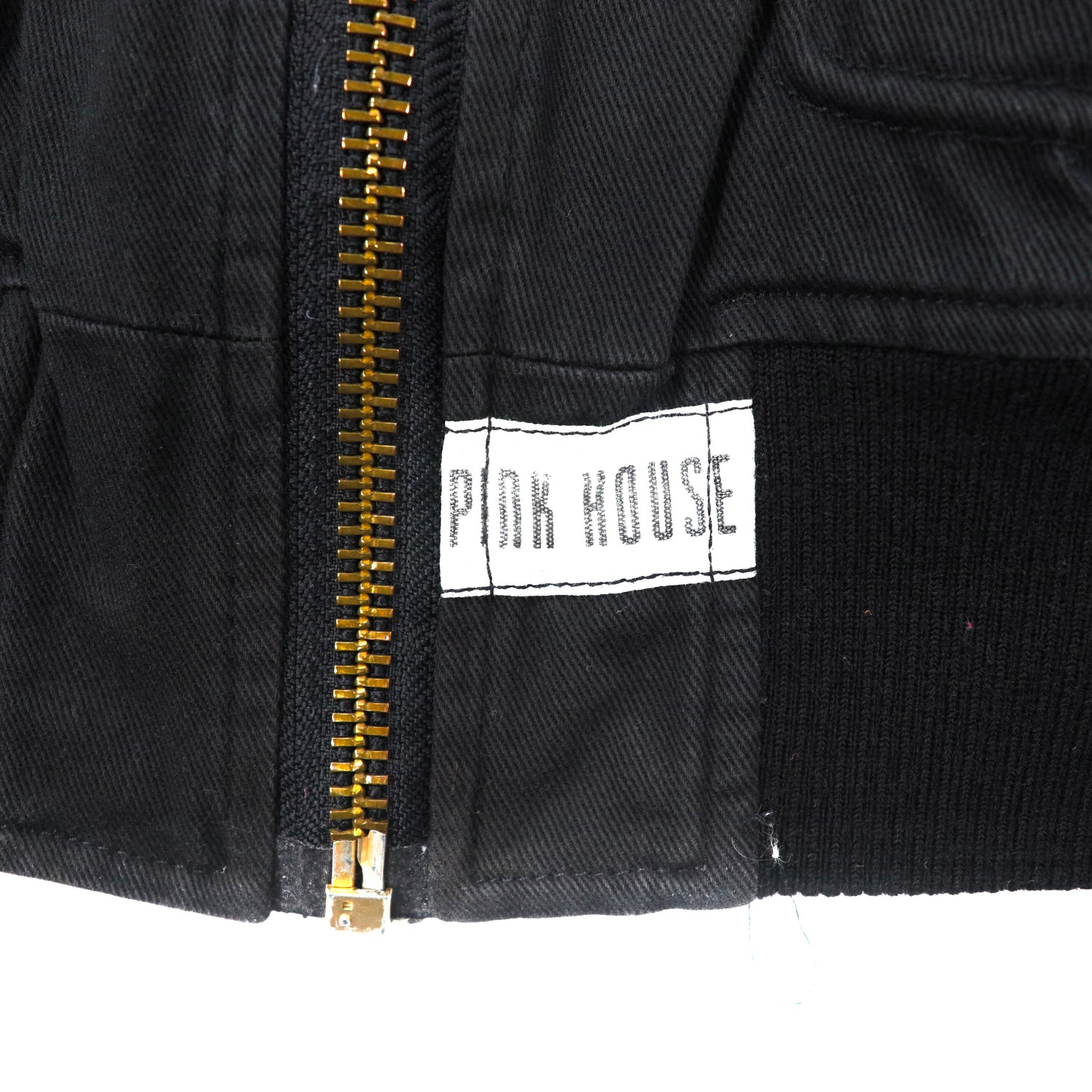 PINK HOUSE MA-1 Bomber Jacket Free Black Cotton Quilting Liner 